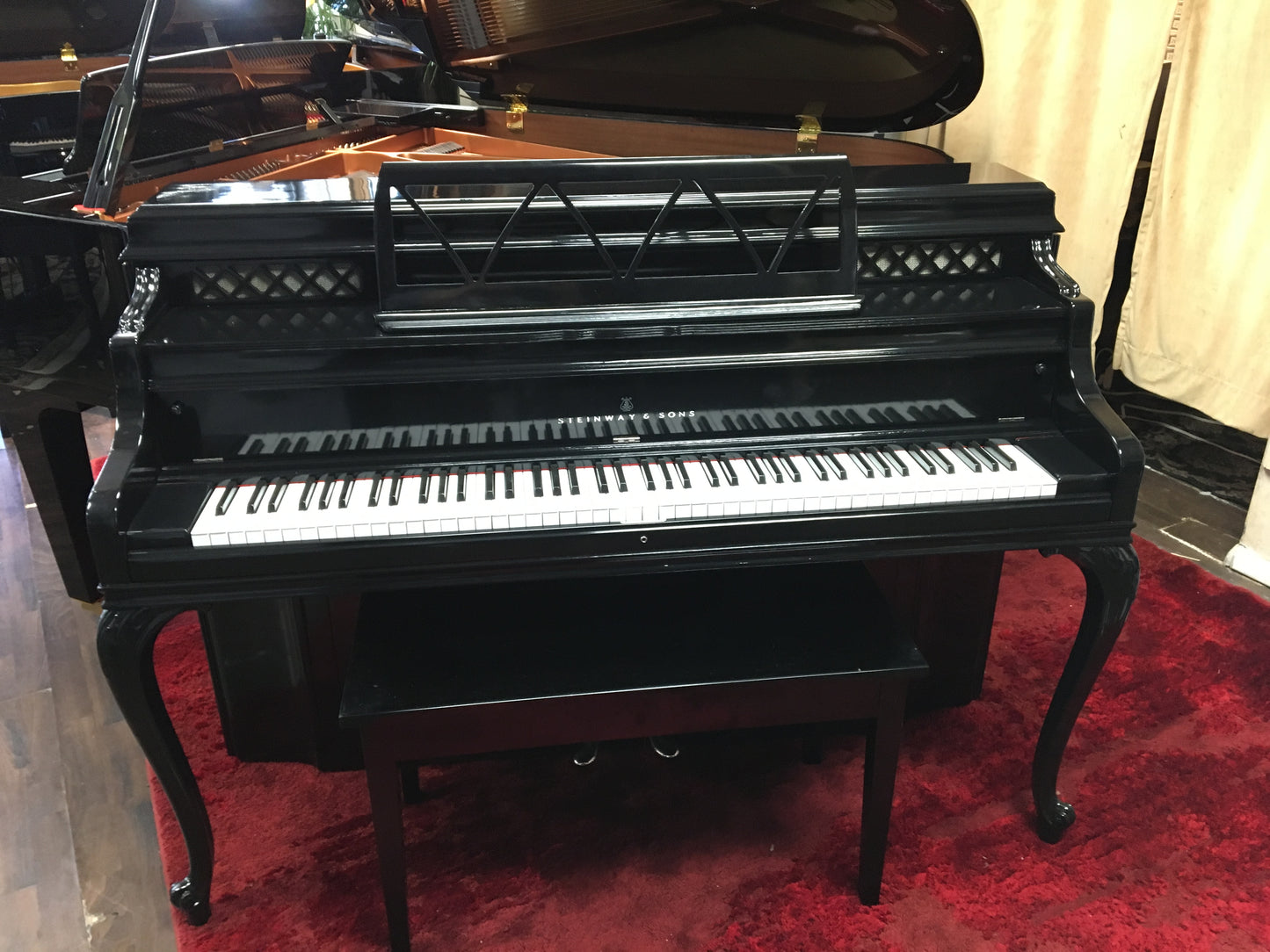 Pre-Owned Vertical Steinway & Sons Louis XIV
