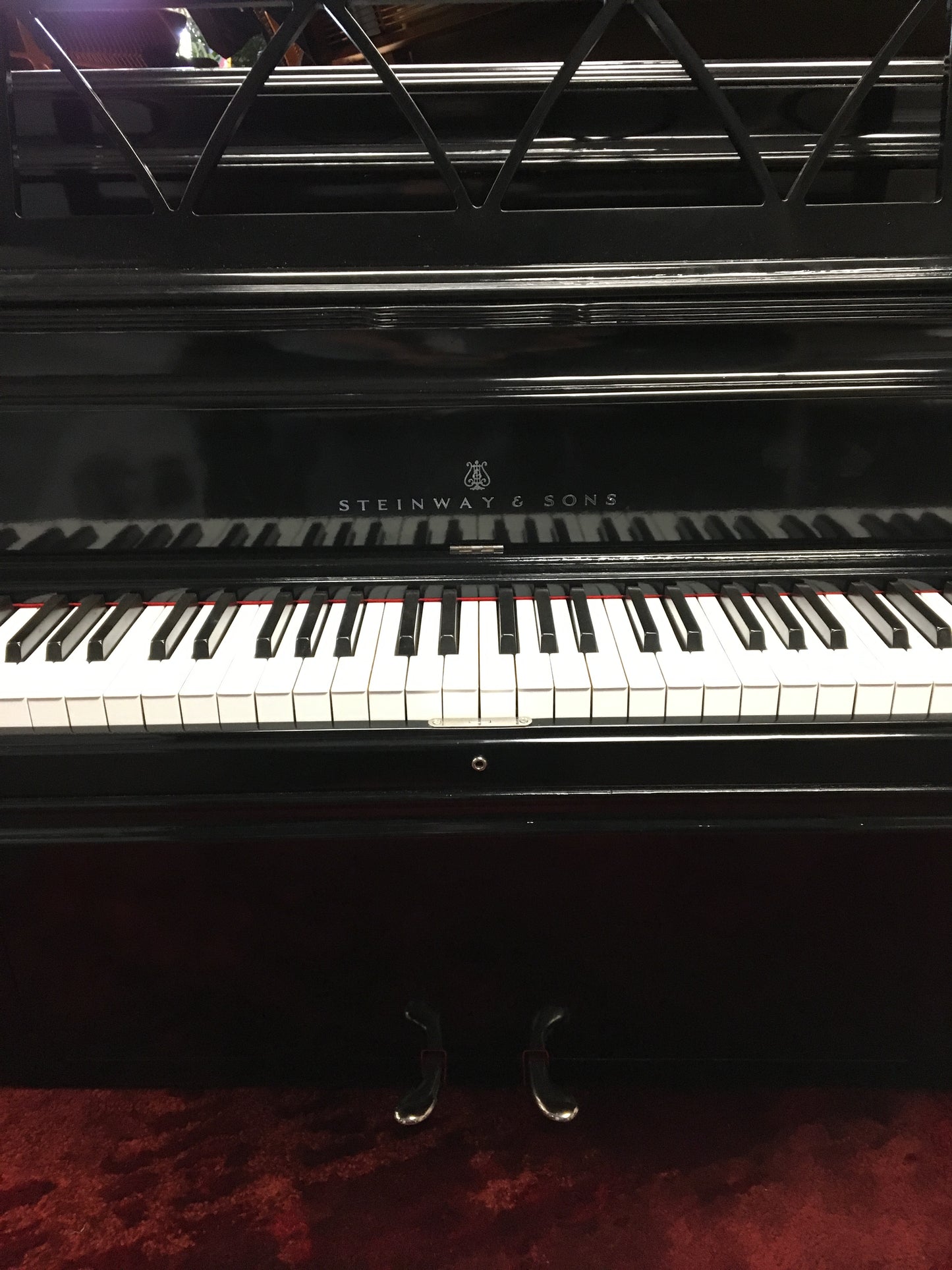 Pre-Owned Vertical Steinway & Sons Louis XIV